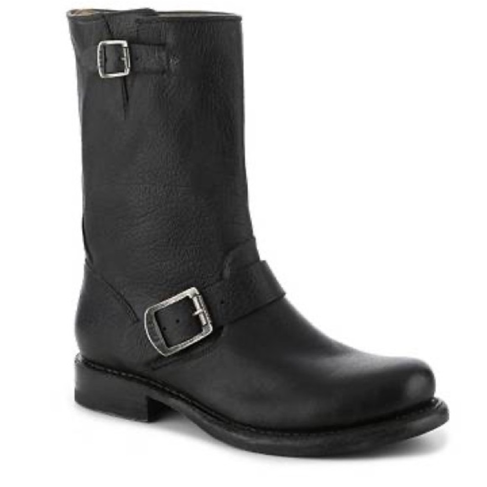 Frye Jenna Engineer Short Boot #3476399-BLK - size 8